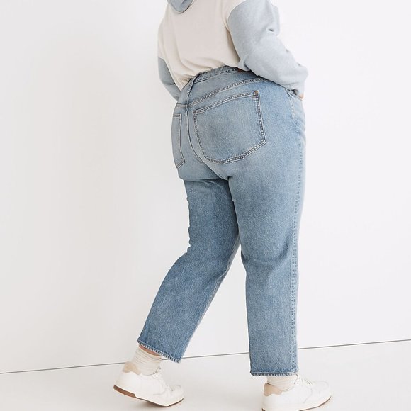 Madewell The Plus Curvy Perfect Vintage Straight Jean in Seyland Wash 16W / 14W - Picture 3 of 8